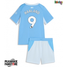 Tanie Strój piłkarski Manchester City Erling Haaland #9 Koszulka Podstawowej dla dziecięce 2026-27 Krótkie Rękawy (+ szorty)